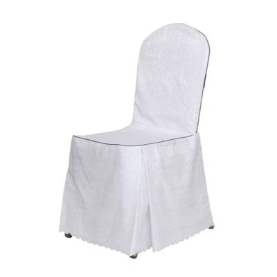 China Simple Popular Customized Chair Covers Wedding Decoration Wedding Wedding Chair Cover White Spandex for sale