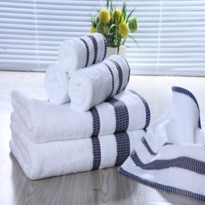 China Fashion Design Stripe Border Bath Linen Hotel QUICK DRY Towel for sale