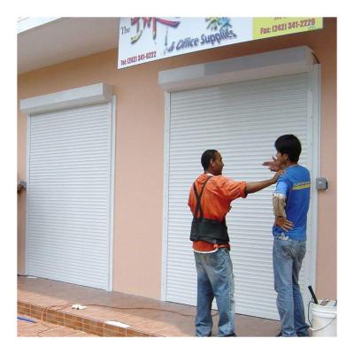 China Heat Insulation Aluminum Alloy Rolling Shutter Door Customized Safety And Anti-theft Automatic Rolling Shutter Door for sale