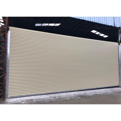 China Modern Exterior Windproof Strong Roller Shutter Industrial Steel Door By Automatic for sale