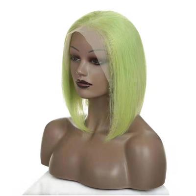 China Bob Wig Different Colored Cuticle Aligned Hair Wigs Short Bob Lace Front Wigs Remy Hair for sale