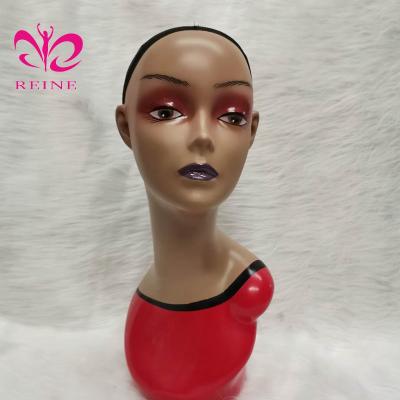 China High Quality Left Main Model Head Clothing Window Display Hot Selling Model Black Head Skin Display Mannequin for sale