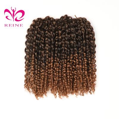 China Hot Selling Mali Lead 8inch 3pcs Synthetic Afro Twist Hair Spring Twist Braids Kinky Curly Crochet Braids Hair for sale