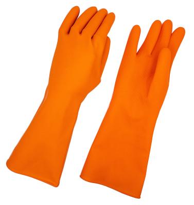 China Orange Industrial Rubber Gloves SG-002 for sale