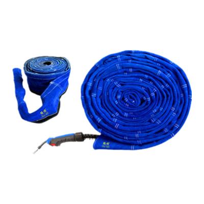 China Premium Environmental Split Made Durability Whip Leather Welding Cable Protection Covers for sale