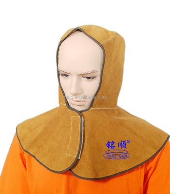 China Industry such as welding and construction industrial cowhide fire resistant hoods for sale