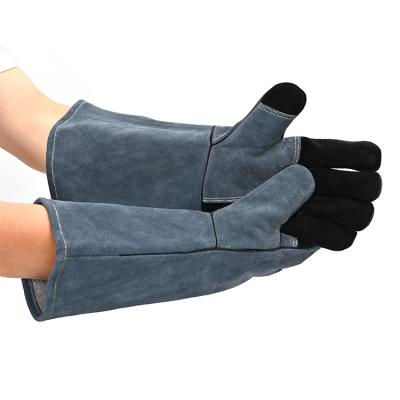 China Welding Welding Gloves Baking Grill Gloves With Hew Leather Working Hand Gloves Safety for sale