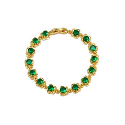 China Other Delicate Gift Beautiful Plated 2021 Simple 24k Gold Fashion Ladies Bracelet for sale