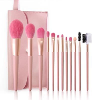 China Angular Blush Hot Sale Wholesale 12 Pcs Makeup Brush Set Makeup Beauty Tools for sale