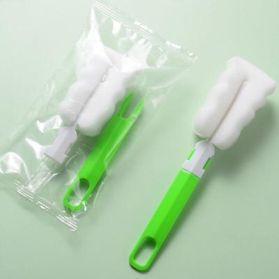 China Sustainable Easy Use Hand Sponge Cleaning Bottle Brush for sale