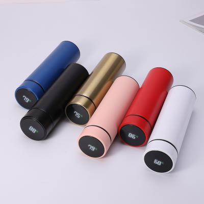 China Sustainable School Water Bottle Flask Customizable Light Led Temperature Water Bottle for sale