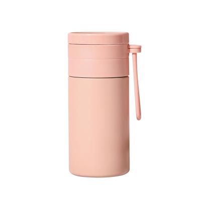 China New Design Minimalist Portable Wide Mouth Double Wall Stainless Steel Water Bottle Sublimation Flask for sale