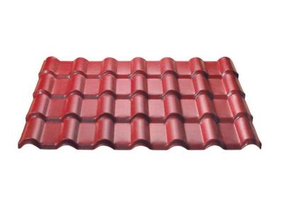 China Transparent Warehouse Roofing Sheet , Red Corrugated Roofing Sheets With Roof Coating for sale