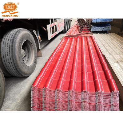 China Sound Insulation Hengxing Building Materials Manufacturers Direct Selling Villa PVC Roof Top Grade Resin Tile for sale