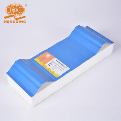 China 1025 mm EPS Color Coated Sandwich Panel Insulation Pvc Wall Sheet for sale