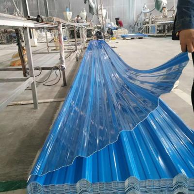 China Traditional High Water Resistance Anti-corrosion Heat Insulation Flame Retardant PVC Plastic Roof Tile Better Than MgO Roofing Sheet for sale