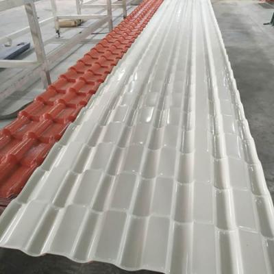 China Specially In Chemical Plants Corrosive UV Resistant Plastic Roofing Sheet / Heat Insulation PVC Roofing Tiles / Roofing Tiles PVC Plastic for sale