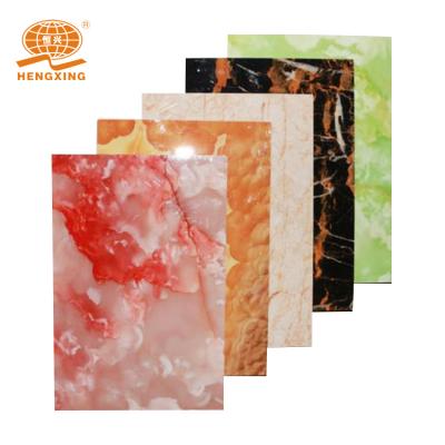 China Simulation Anti-Corrosion Colorful UV Panel Bright Color UV Board Faux Marble For Wall Decoration for sale