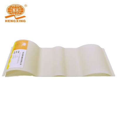 China Hengxing Factory Outlets Contemporary Hot Selling PVC FRP Corrugated Roofing Sheets Translucent For Greenhouse Canopy for sale