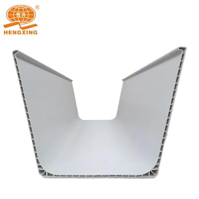 China Farm U - Shape PVC Plastic Industrial Water Gutter for sale