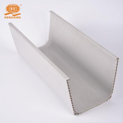 China Contemporary Factory PVC Roof Rainwater Downspout Gutter/Downpipe Size,PVC Rainwater Gutters for sale