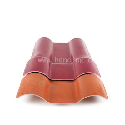 China 960mm ASA Synthetic Resin Roof Tile , Synthetic Spanish Roof Tile Roofing Shingle for sale