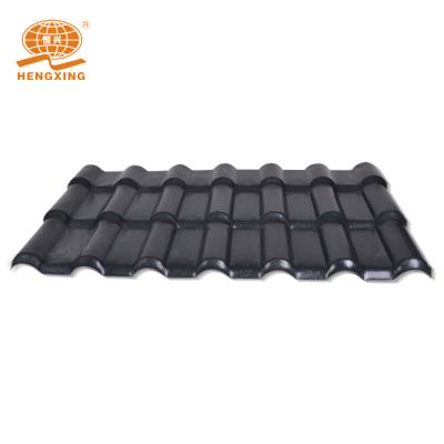 China High Insulation Weathering Engineering Resin 3 Layers Plastic Ridge Tile For Roof Top Ridge for sale