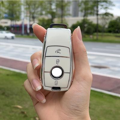 China China-chic New TPU For Mercedes Class Car Key Cover Case Key Chain Shell For Mercedes Benz E For Benz Accessories Car Styling for sale