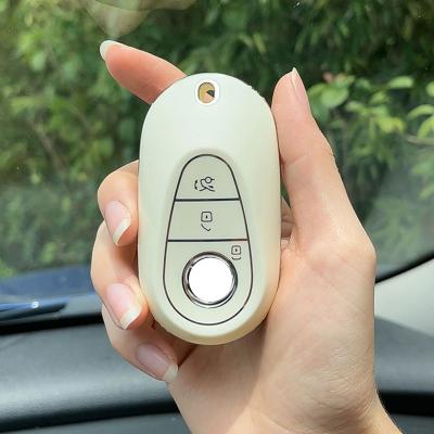 China China-chic New TPU Remote Key Shell Flip Smart Car Key Cover For Mercedes-Benz C Car Key Cover for sale