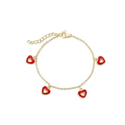 China Cute jingjing jewelry bracelets babies jewelry bracelets with charms love heart for sale