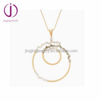 China China 925 Sterling Silver Solid Gold Plated 14K Micro Pave CZ Big Size Pendant Guangzhou Manufacturer for sale