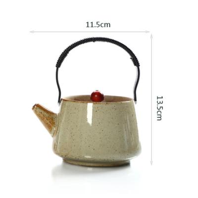 China Viable Arts Clay Antique Chinese Style Luster Kiln Ceramic Teapot for sale