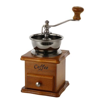 China Sustainable Vintage Retro Manual Crank With Wooden Base for sale