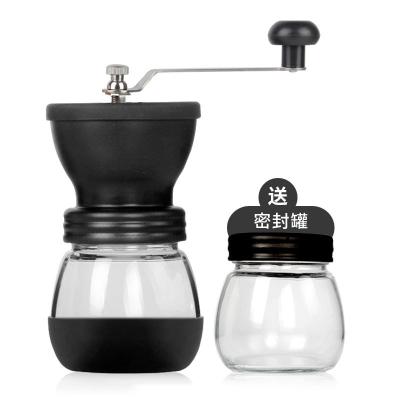 China Viable Washed Manual Coffee Bean Grinder Ceramic Grinder With Free Sealed Pot for sale