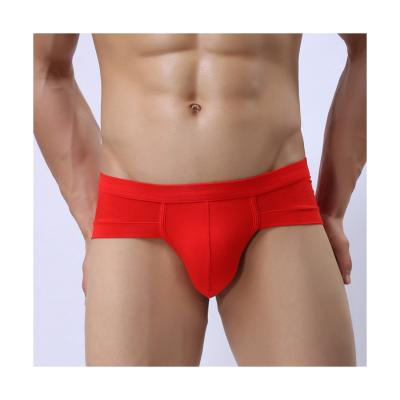 China New Type Of Breathable Hot Selling Well Comfortable Waist Brief Solid Shorts Brief Underwear Boxer Briefs Men for sale