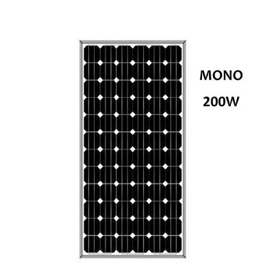 China High quality heat resistant Outdoor solar panel 200W 18V monocrystalline solar panel for home use for sale