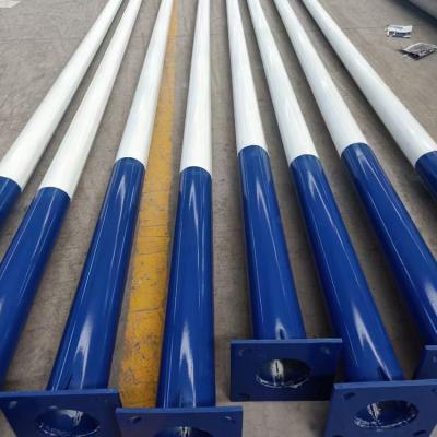 China Portable light pole Hot-Dip Galvanized Q235 Engineering steel 12M street light pole for sale