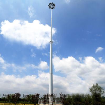 China 15M, 20M, 25M, 30M, 35M, 40M High Mast Lighting Pole with IP 65 LED Flood Lights for Square, Airport, Highway, Stadium Lighting for sale