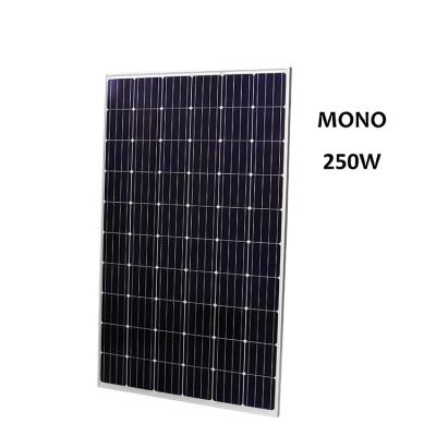 China 250W High Power Customized Good Quality Low Mono Solar Panel Price 30V for sale