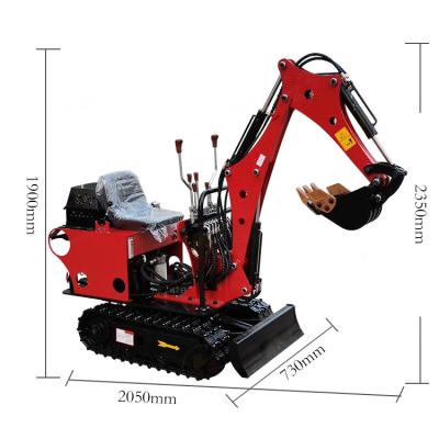 China Orange OEM Diesel Engine Mini Excavator Machine Small Excavators Digger For Farm Winery Agricultural Garden for sale