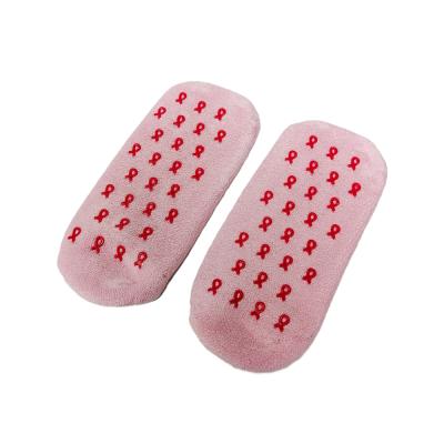 China Polyester-cotton blend+Gel Factory Price Women's Ankle Moisture Therapeutic Moisture Spa Moisturizer Therapy Gel Socks for sale