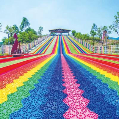 中国 Safe. Best Selling Colorful Durable Rainbow Snow Kids Outdoor Playground Equipment Dry Slide 販売のため