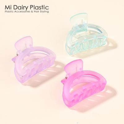 China Hair decorations SLFZ0033 OEM ODM Factory Wholesale PC PS ABS Mini Translucent Hollowed Beauty Plastic  Hair Clips for Women Girls Accessories for sale