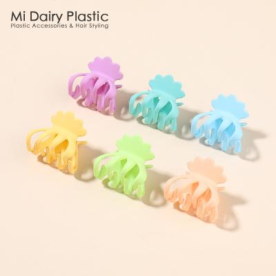 China Hair decorations SLFZ0020 Custom Logo Factory Direct sale PC PS ABS Candy Cute Plastic Hot Sell Simple Hair Clips for Women Girls Kids Decoration for sale