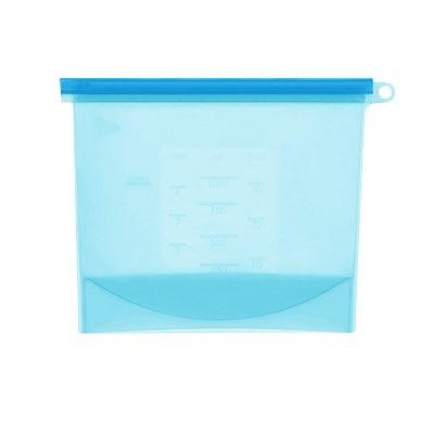 China Minimalist Eco Sealed Reusable Leak Product Kitchen Silicone Ziplock Airtight Bag for sale