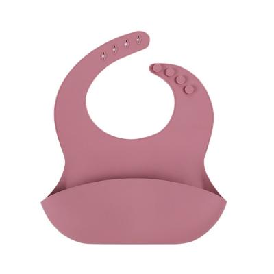 China Hot Selling BPA Manufacturer Supply All-Season Free Professional Squash Shaped Simple Baby Silicone Bib for sale