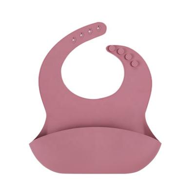 China Low Price BPA Free All-Season Professional Latex and Phthalate Free Silicone Waterproof Baby Feeding Bib for sale