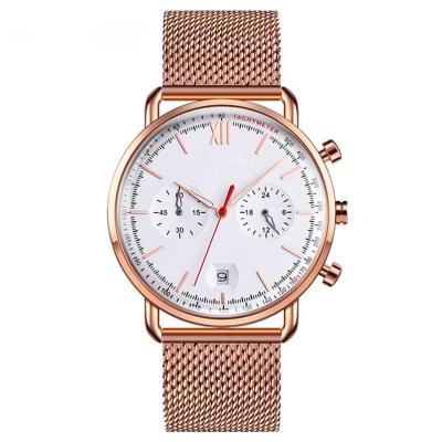 China Chronograph Wholesale Price Stainless Steel Fashion Quartz Watch Man for sale