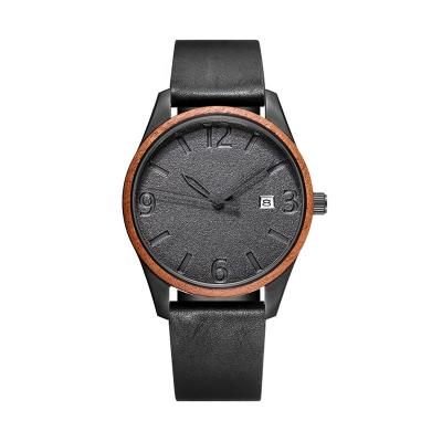 China Auto Date Customize Brand Leather Strap Auto Fitness Watch for sale