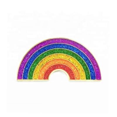 China All Around The World Pride Rainbow Hard Enamel Lapel Cheerful Custom Wholesale Pin Badge for sale